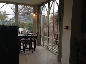 The Tickell Arms Restaurant Review - Views to the garden area