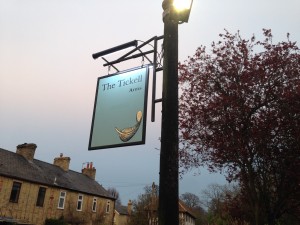 The Tickell Arms Restaurant Review - Welcome sign