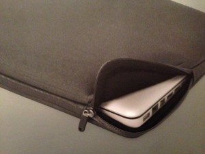 The Incase neoprene pro sleeve for MacBook Pro