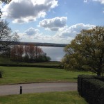The hotel is opposite Rutland Water