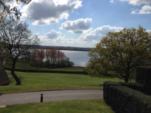 The hotel is opposite Rutland Water